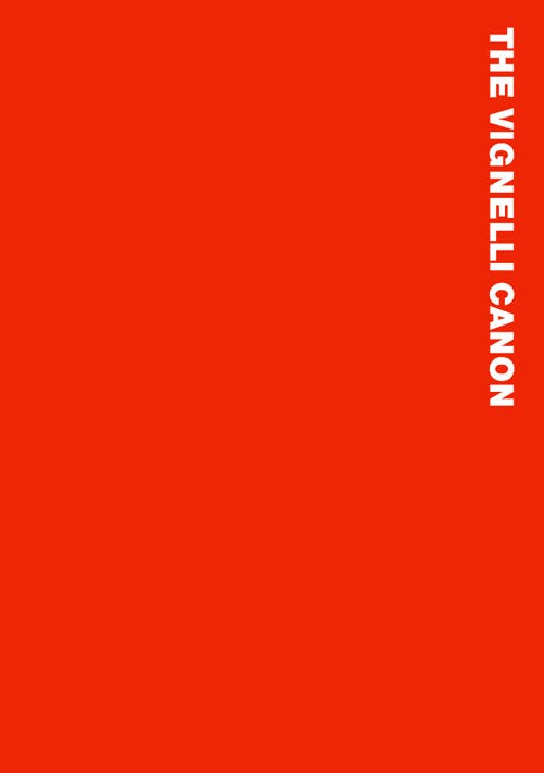 The cover of the book “The Vignelli Canon”