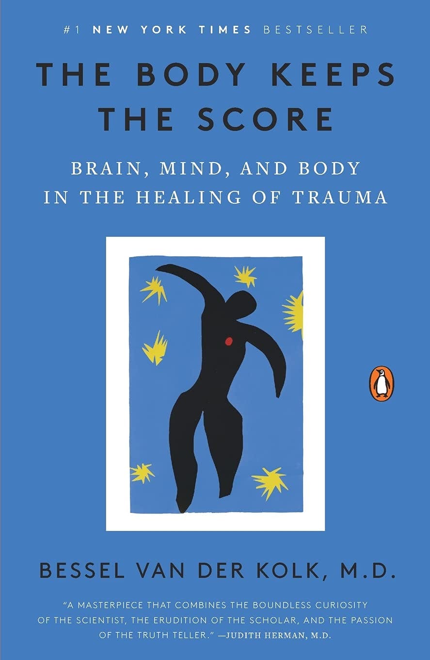 The media cover for “The Body Keeps the Score” by Bessel Van Der Kolk, M.D.