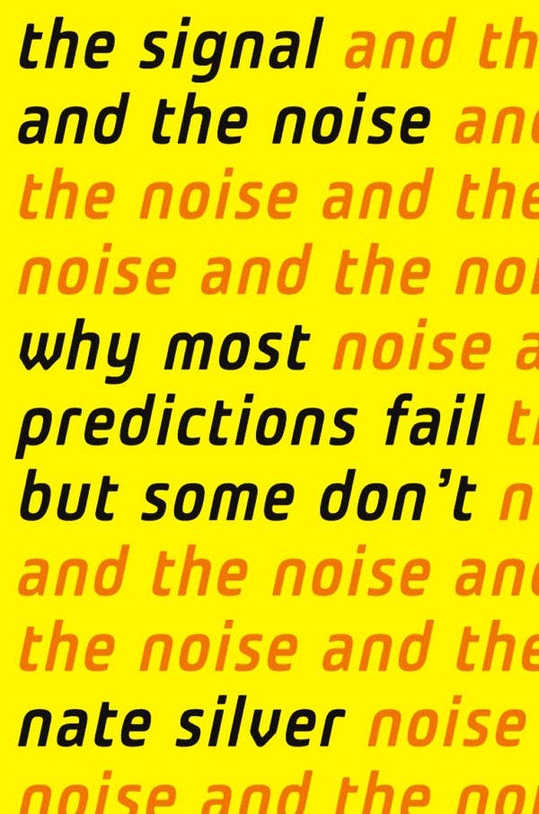 The media cover for “The Signal and The Noise” by Nate Silver