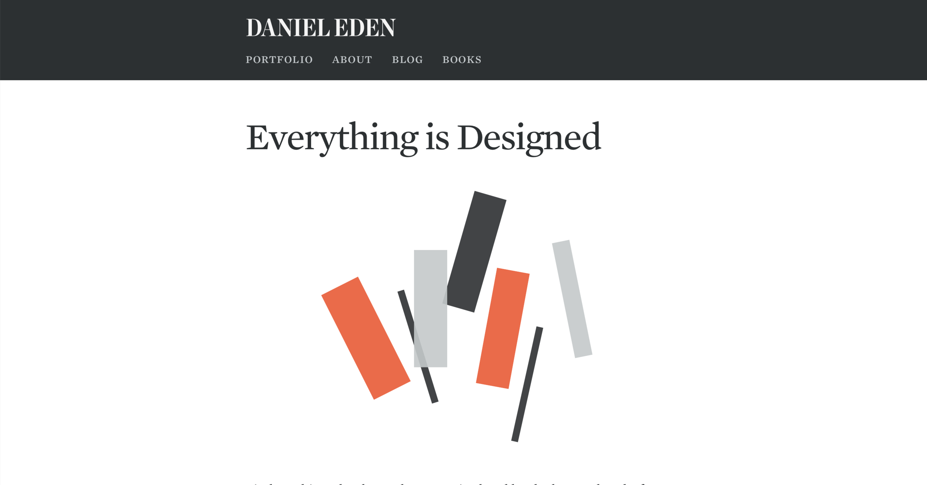 A screenshot of this website’s homepage in Dec 2013