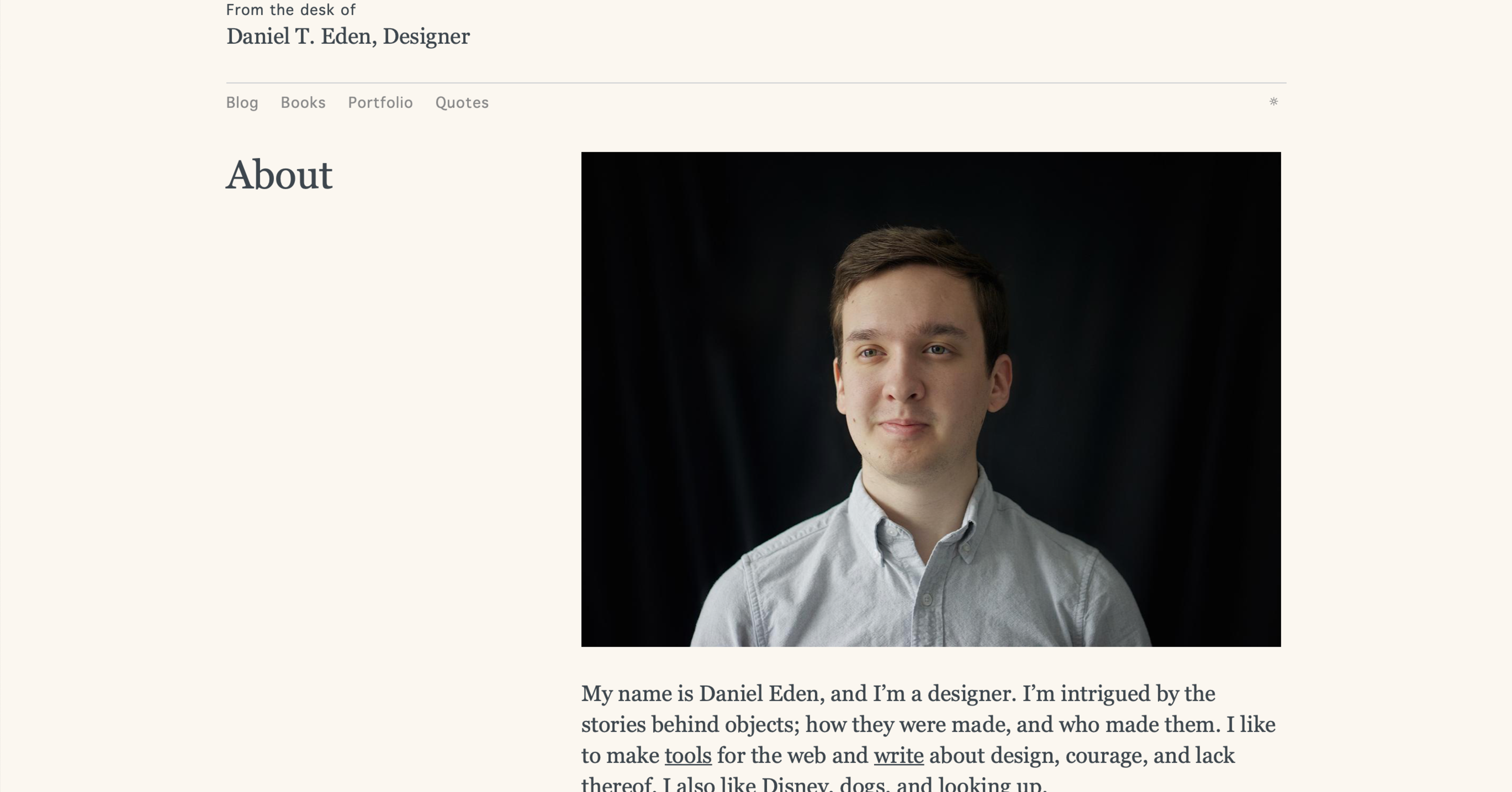 A screenshot of this website’s homepage in Jun 2014